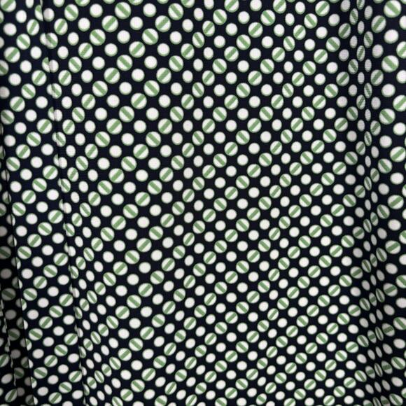 Talbots Dress Medium Midi Green Slinky Knit Cowl Flowy Career Church 50s Mod 60s - Picture 5 of 13